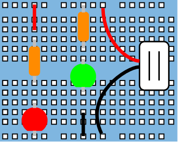 simple protoboard circuit layout